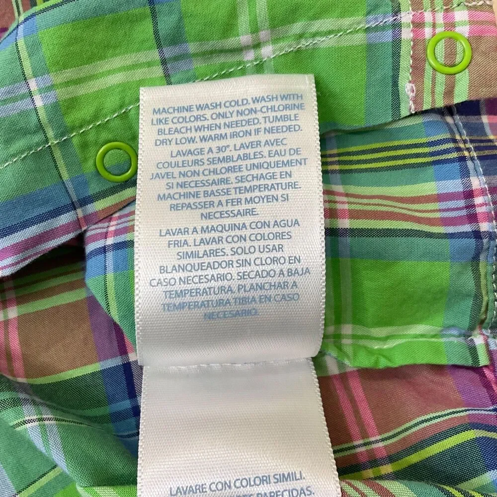 Ralph Lauren Baby Plaid  Jumpsuit 3 Months green spring Easter Snap Button pony